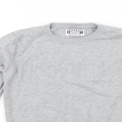 URBAN BOYS Girls Grey   Pullover Jumper Size 10 Years