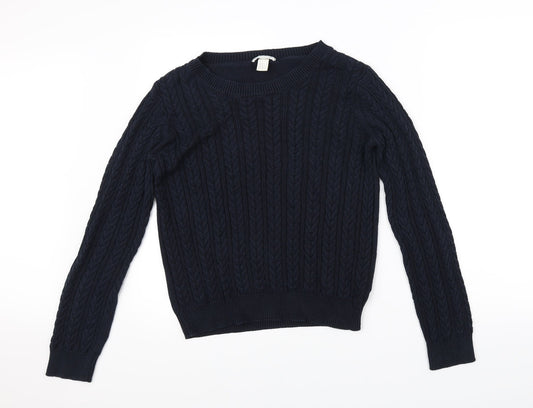 H&M Mens Blue   Pullover Jumper Size M