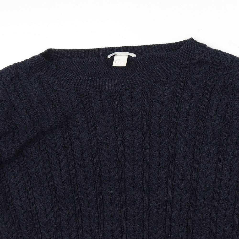 H&M Mens Blue   Pullover Jumper Size M