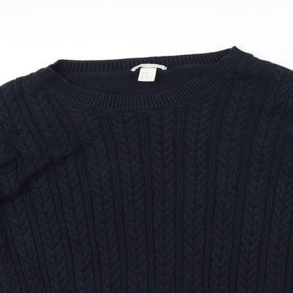 H&M Mens Blue   Pullover Jumper Size M