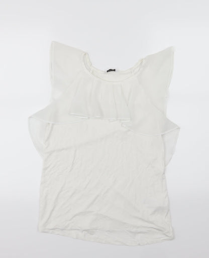 George Womens White  Jersey Basic Tank Size 12