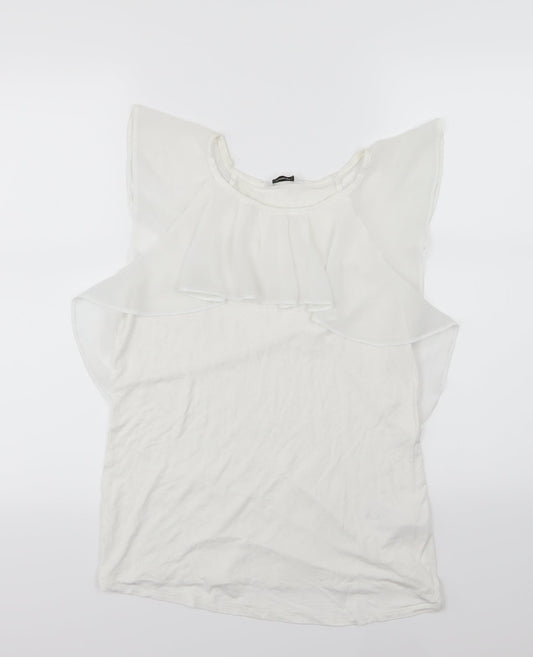George Womens White  Jersey Basic Tank Size 12