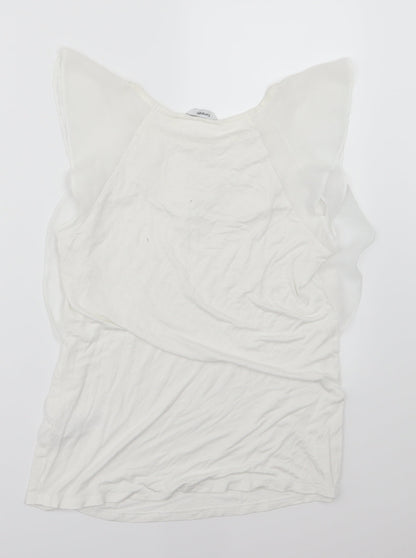 George Womens White  Jersey Basic Tank Size 12