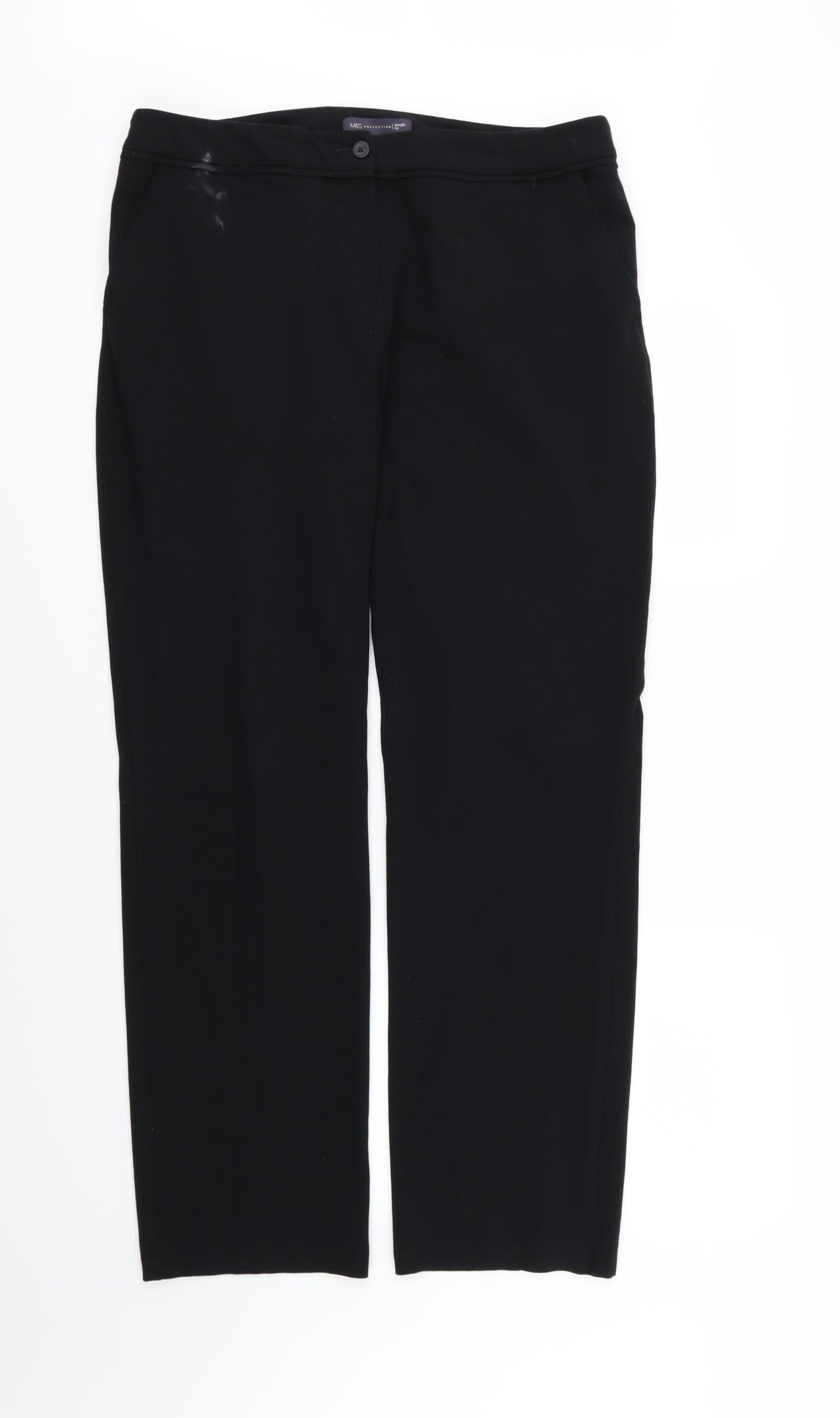 Womens UK Size 36 in Marks and Spencer Regular Fit  Black Trousers