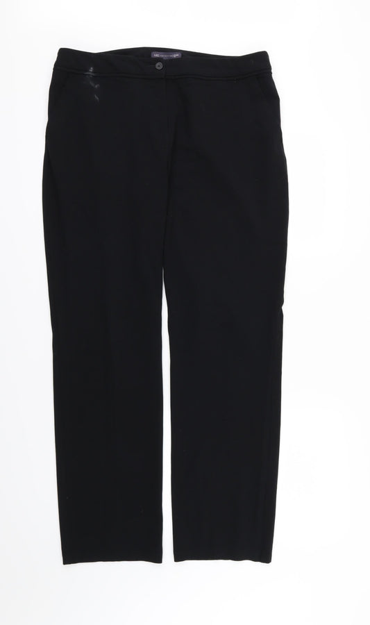 Womens UK Size 36 in Marks and Spencer Regular Fit  Black Trousers
