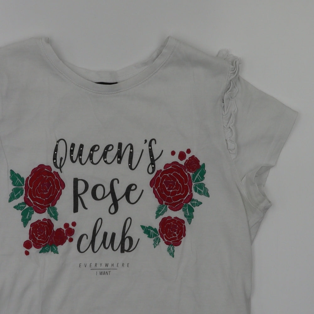 Womens UK Size S Terranova White  T-Shirt