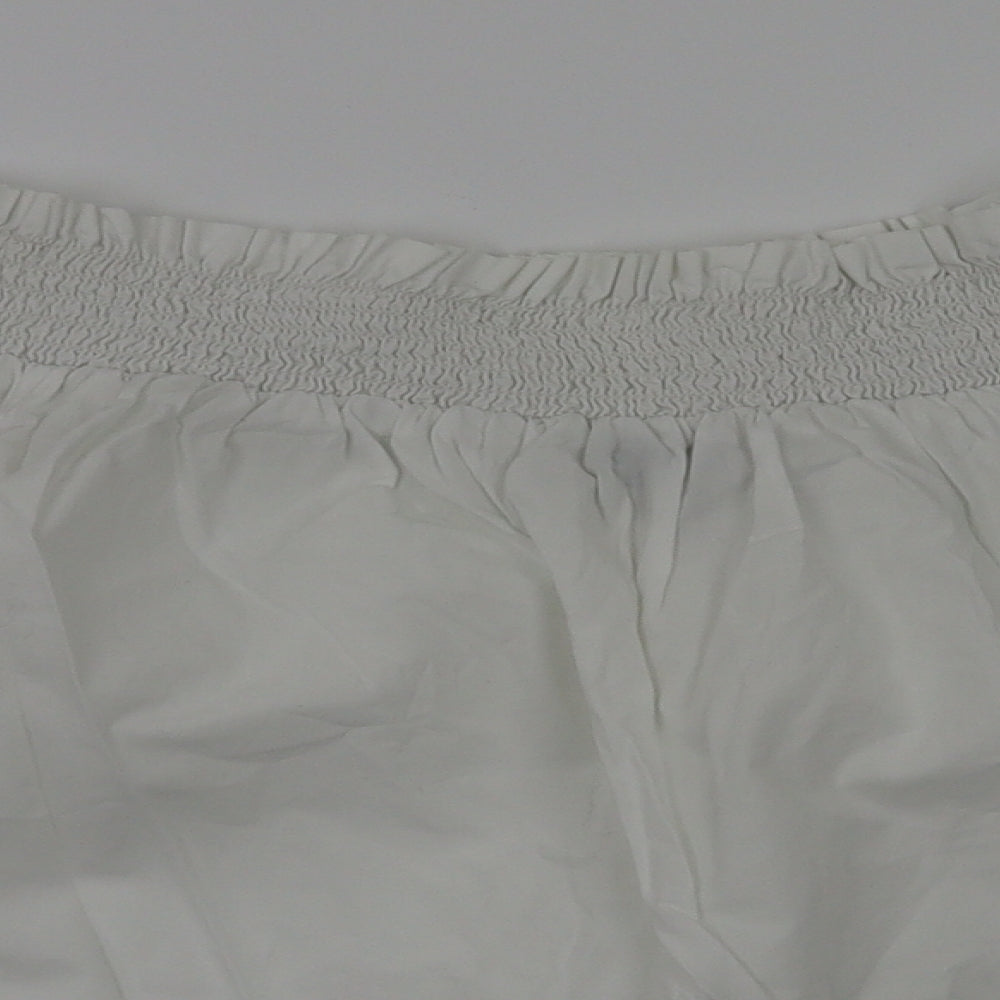 Womens UK Size 6 New Look White Basic T-Shirt
