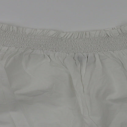 Womens UK Size 6 New Look White Basic T-Shirt