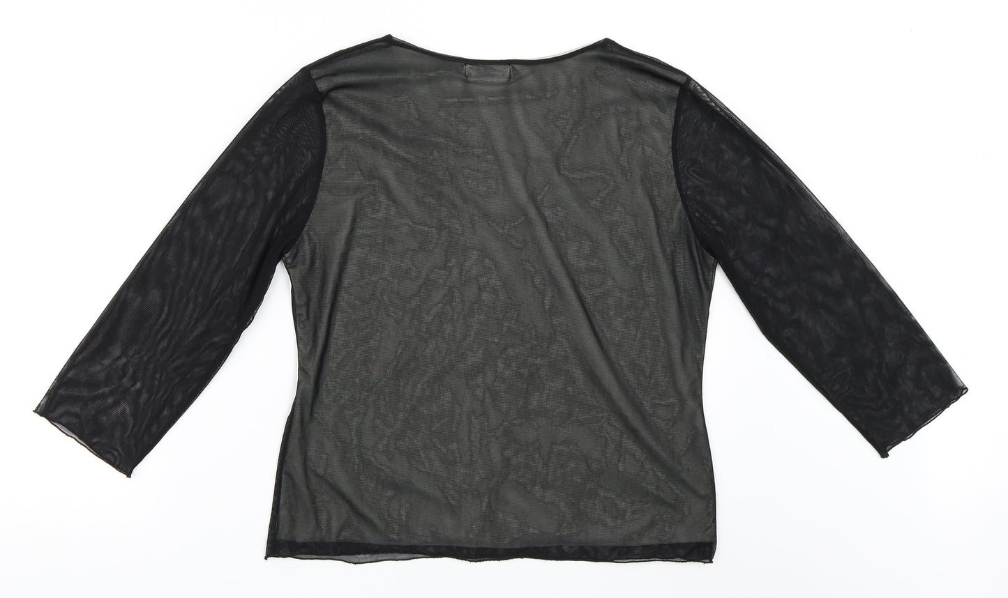 Collection Womens Black   Basic Blouse Size 16