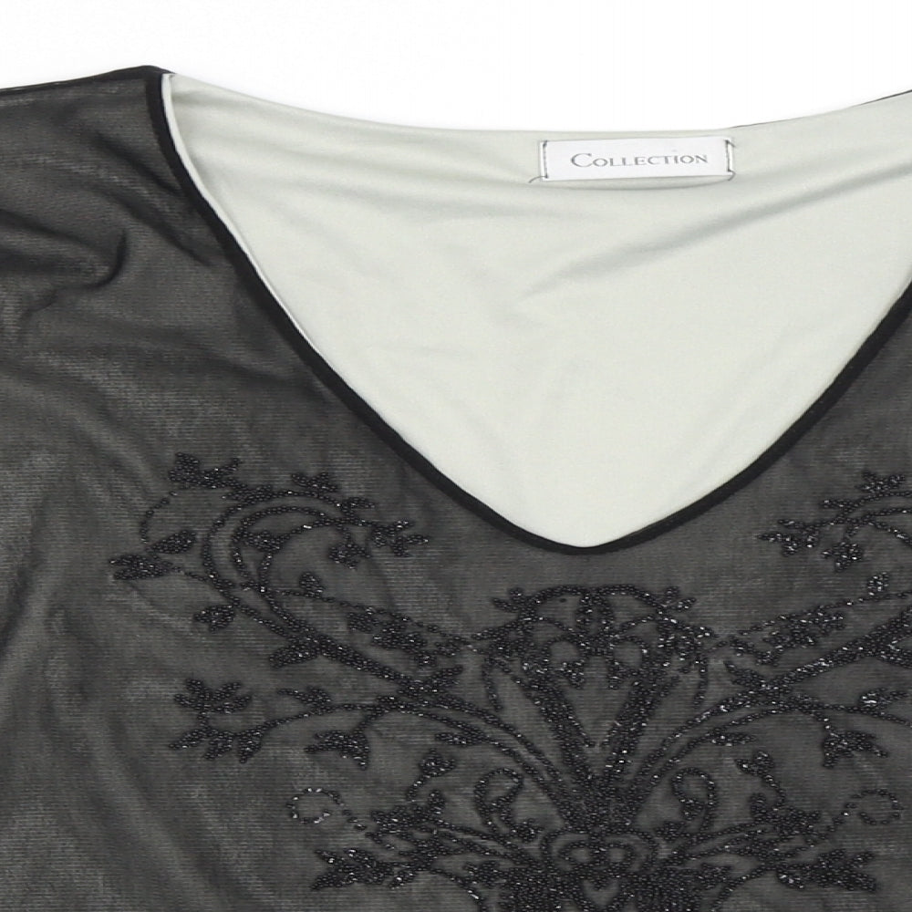 Collection Womens Black   Basic Blouse Size 16