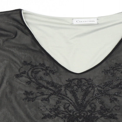 Collection Womens Black   Basic Blouse Size 16