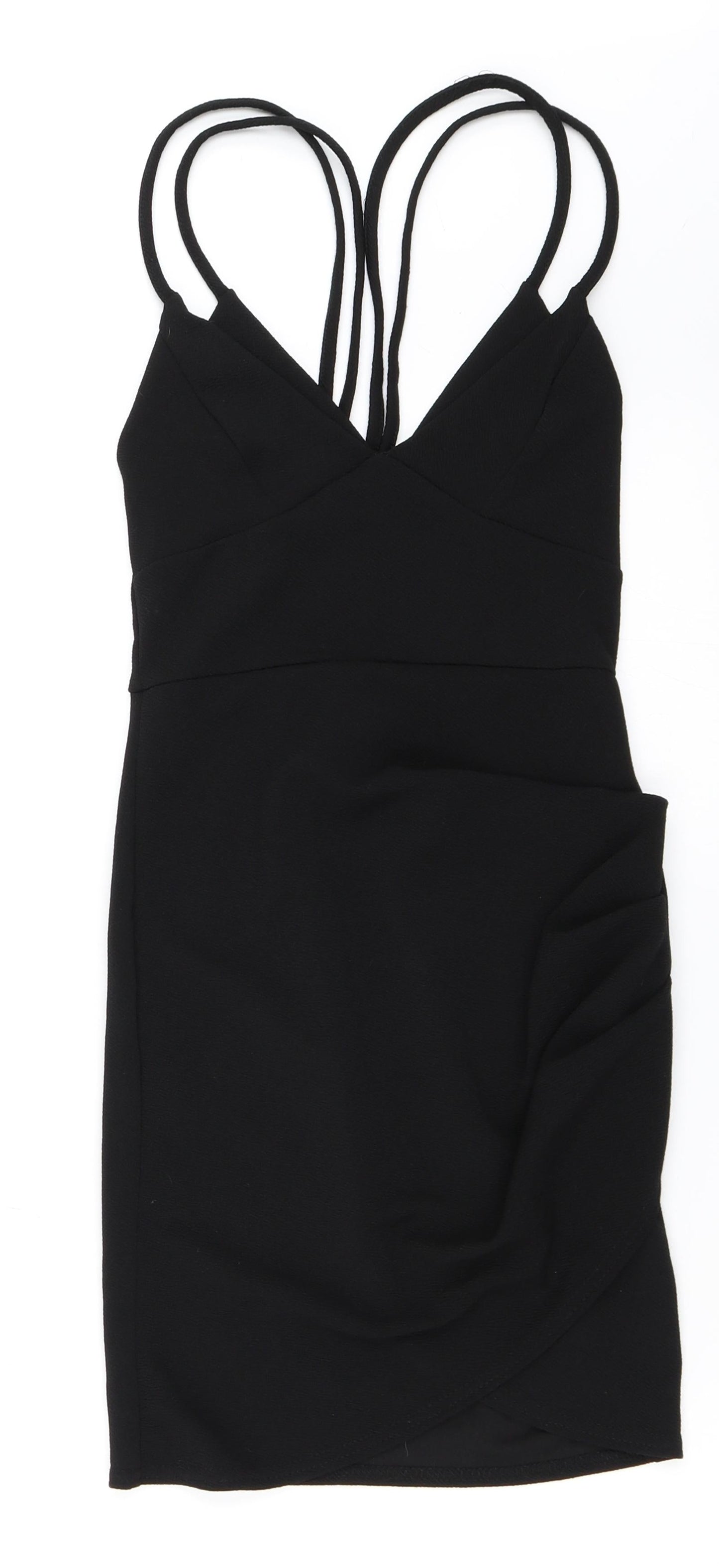 PRETTYLITTLETHING Womens Black   Bodycon  Size 8