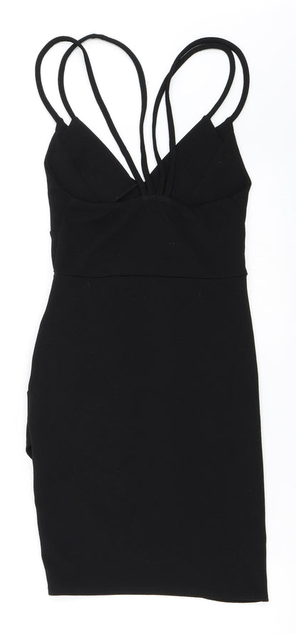 PRETTYLITTLETHING Womens Black   Bodycon  Size 8