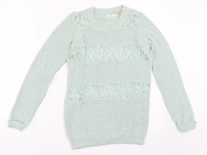 Bershka Womens Green   Pullover Jumper Size S