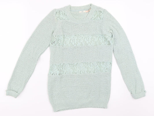 Bershka Womens Green   Pullover Jumper Size S