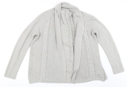Marks and Spencer Womens Grey   Cardigan Jumper Size 10
