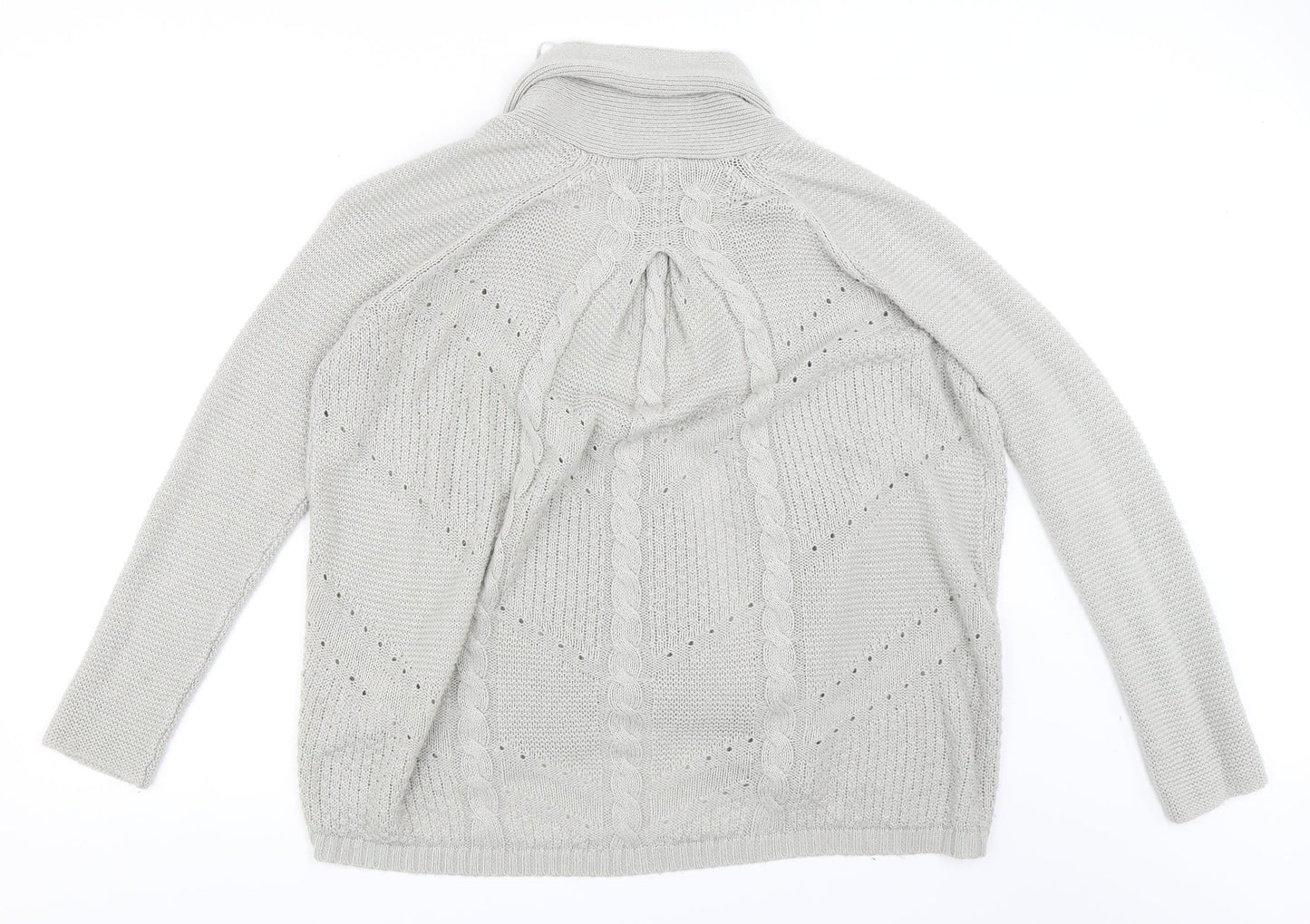 Marks and Spencer Womens Grey   Cardigan Jumper Size 10
