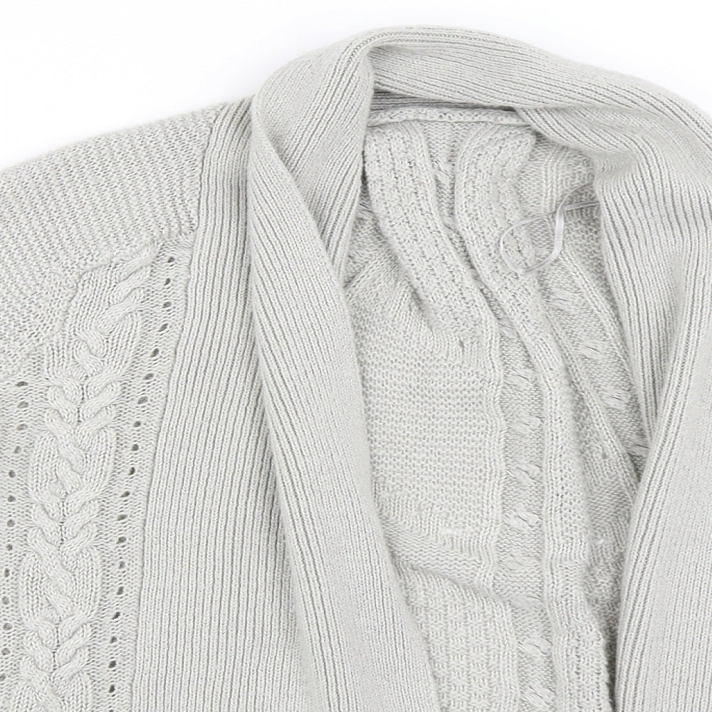 Marks and Spencer Womens Grey   Cardigan Jumper Size 10