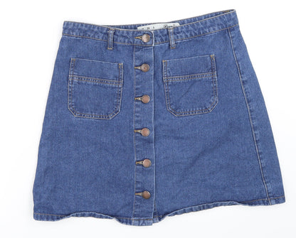 Primark Womens Blue  Denim Mini Skirt Size 10
