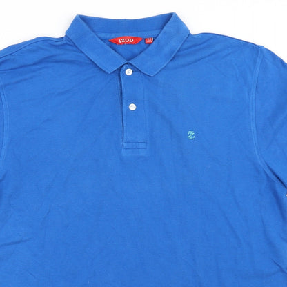 IZOD Mens Blue    Polo Size M