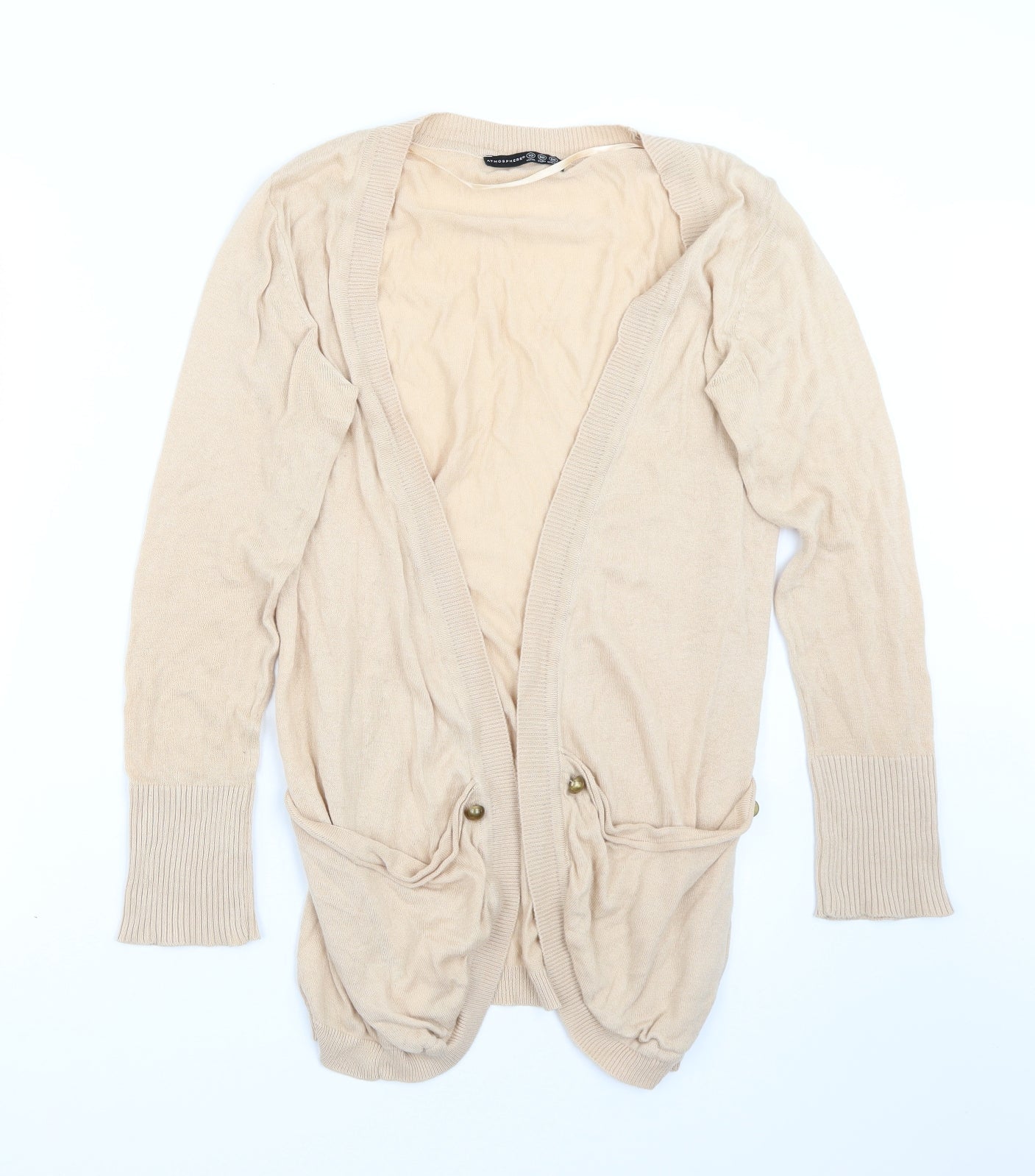 Primark Womens Beige   Cardigan Jumper Size 10