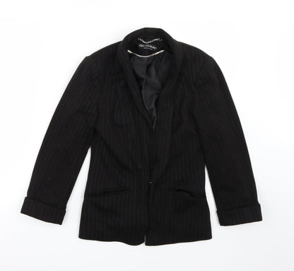 Womens UK Size 6 Miss Selfridge Black Gilet