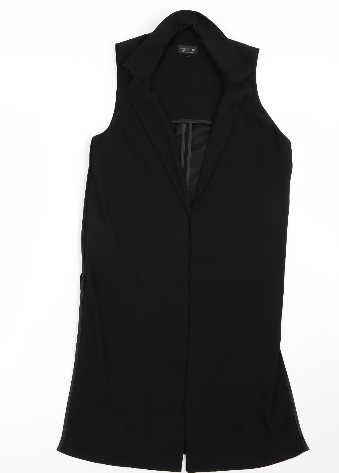 Womens UK Size 6 Topshop Black Gilet