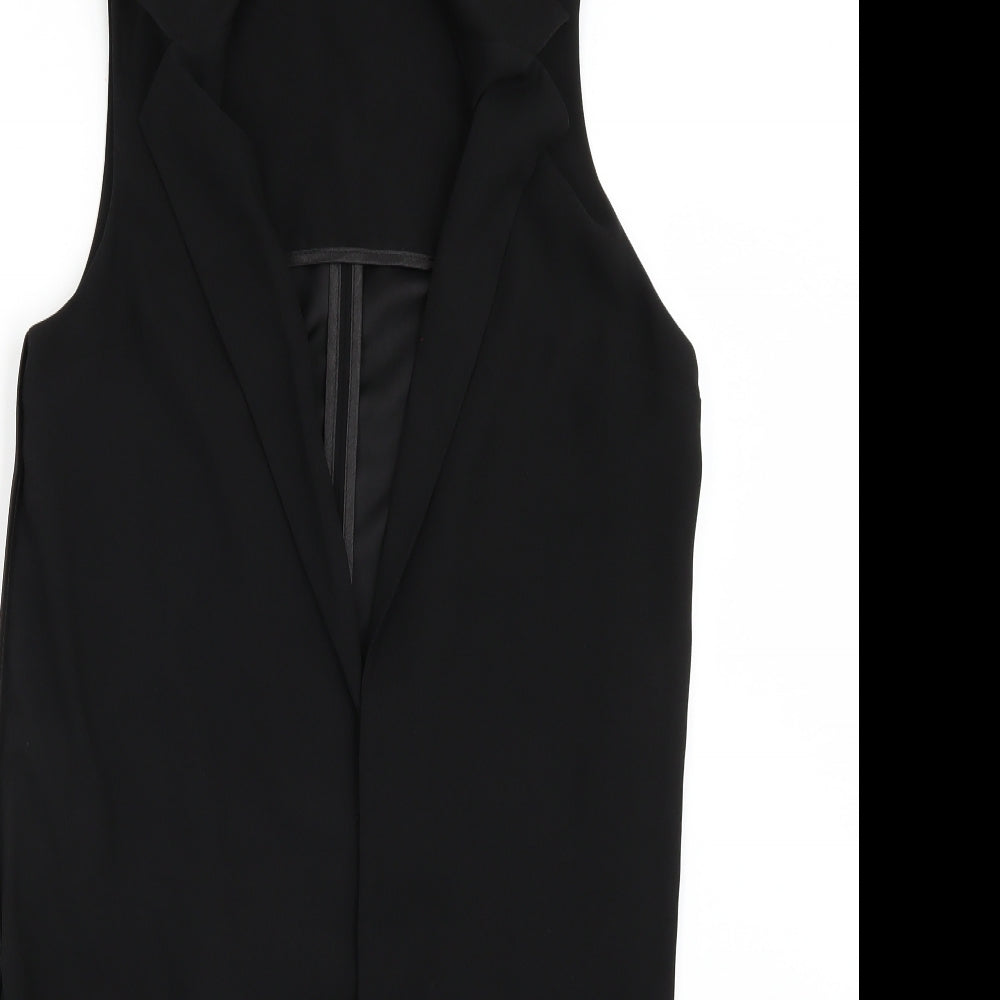 Womens UK Size 6 Topshop Black Gilet