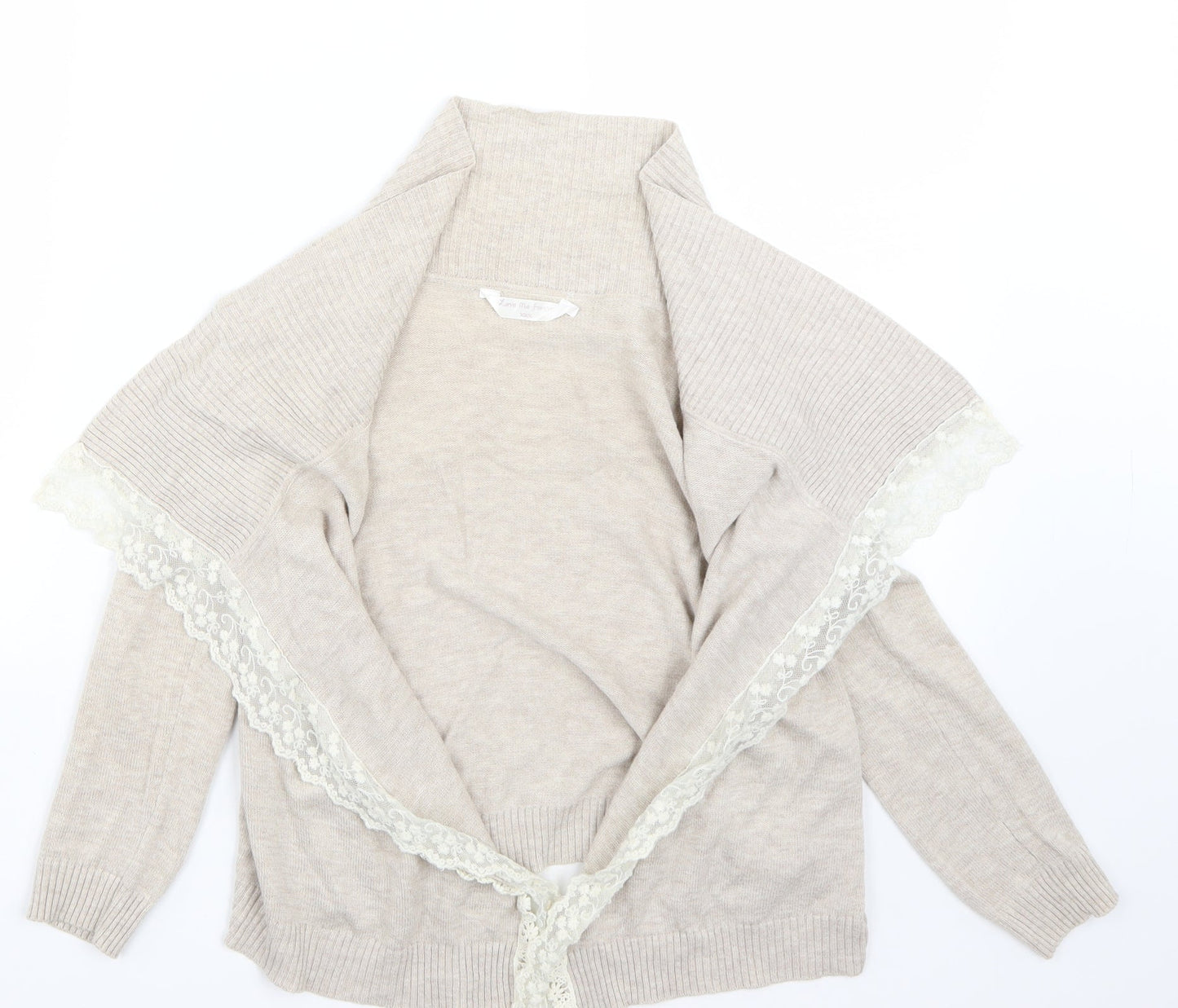 love me forever Girls Beige  Rayon Cardigan Jumper Size 6-7 Years