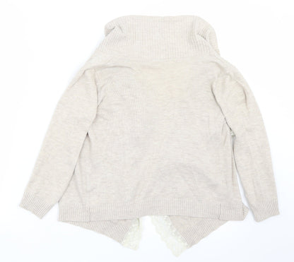 love me forever Girls Beige  Rayon Cardigan Jumper Size 6-7 Years