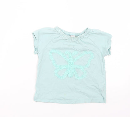 TU Boys Green   Basic T-Shirt Size 2-3 Years