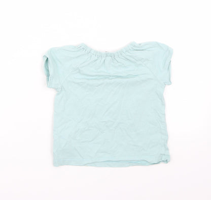 TU Boys Green   Basic T-Shirt Size 2-3 Years