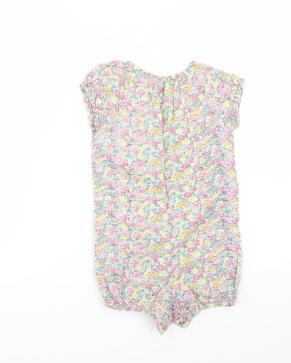 NEXT Girls Multicoloured Floral  Playsuit One-Piece Size 2 Years