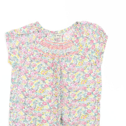 NEXT Girls Multicoloured Floral  Playsuit One-Piece Size 2 Years
