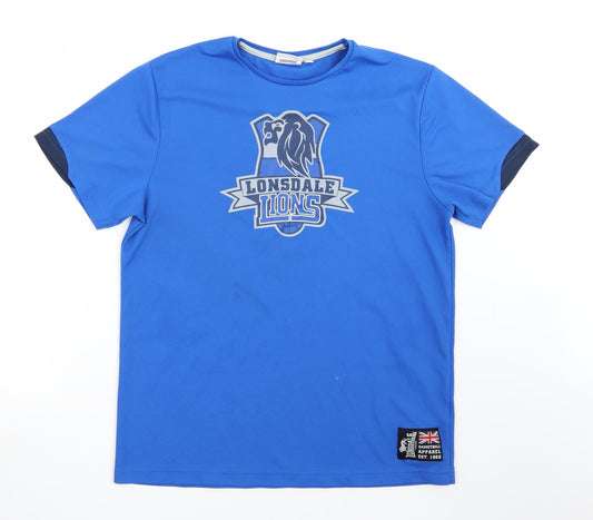 Lonsdale Mens Blue    T-Shirt Size M