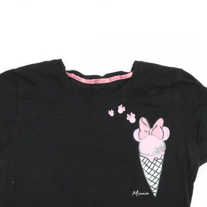Womens UK Size 10 George Black Basic T-Shirt