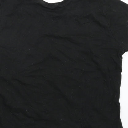 Womens UK Size 10 George Black Basic T-Shirt