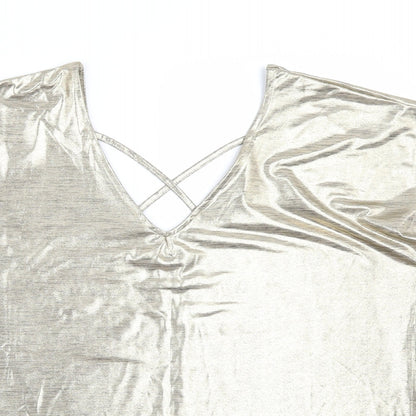 Peacocks Womens Gold   Basic T-Shirt Size 18