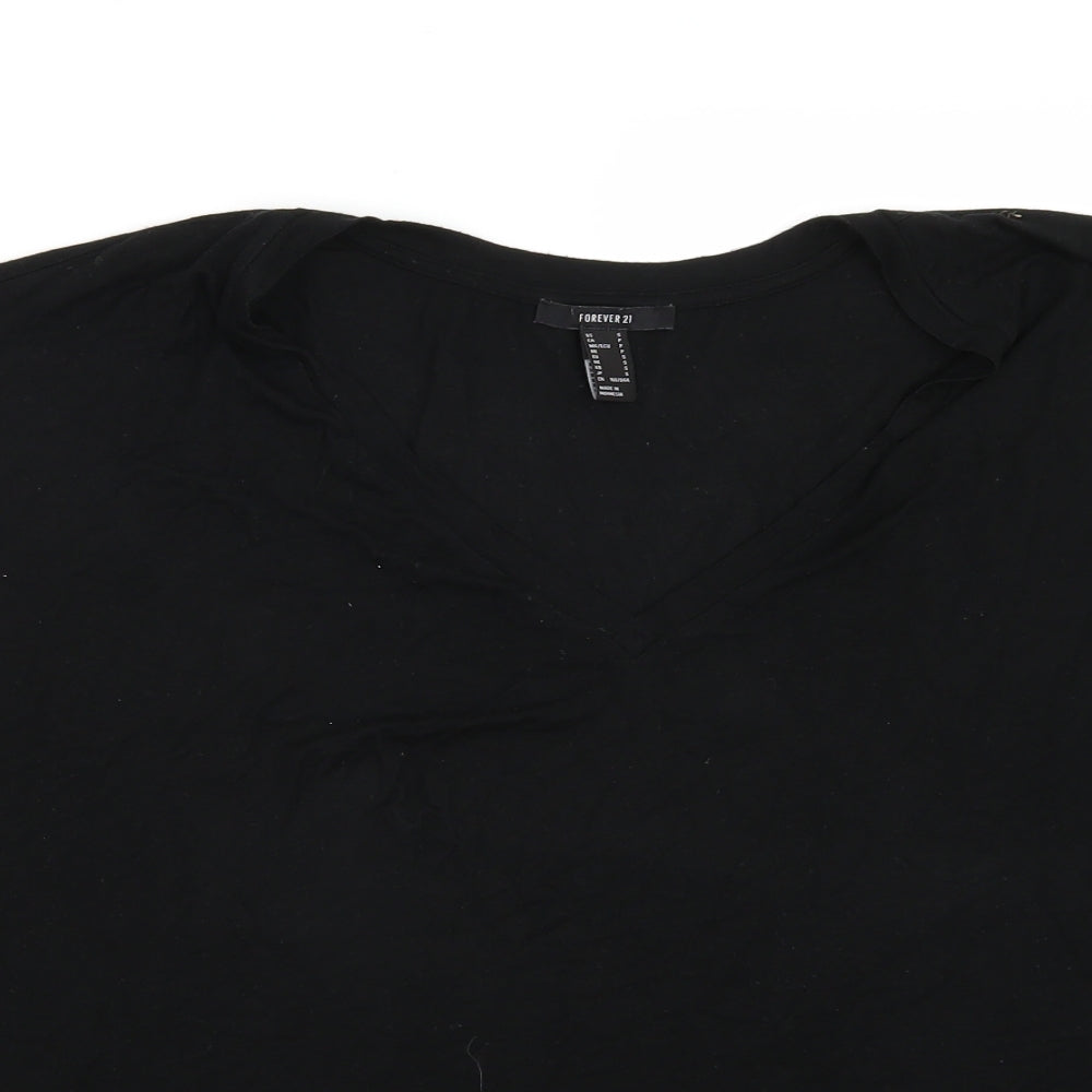 FOREVER 21 Womens Black   Basic T-Shirt Size S