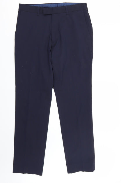 Womens UK Size 30 Marks and Spencer Regular Fit  Blue Trousers