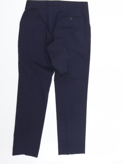 Womens UK Size 30 Marks and Spencer Regular Fit  Blue Trousers
