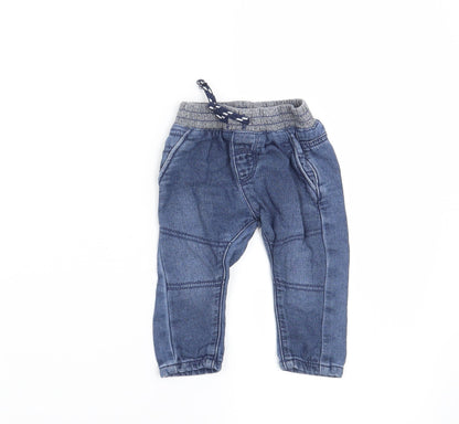 Nutmeg Boys Blue   Jogger Trousers Size 0-3 Months