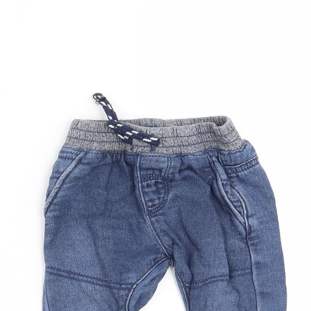 Nutmeg Boys Blue   Jogger Trousers Size 0-3 Months