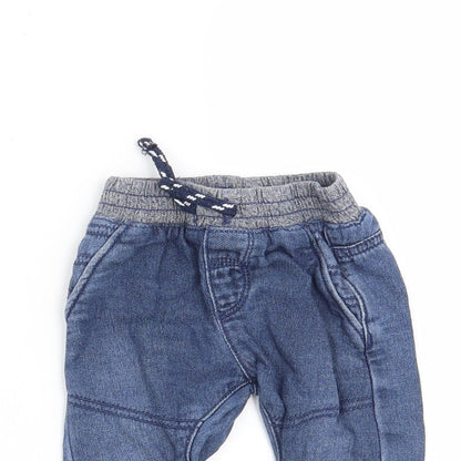 Nutmeg Boys Blue   Jogger Trousers Size 0-3 Months