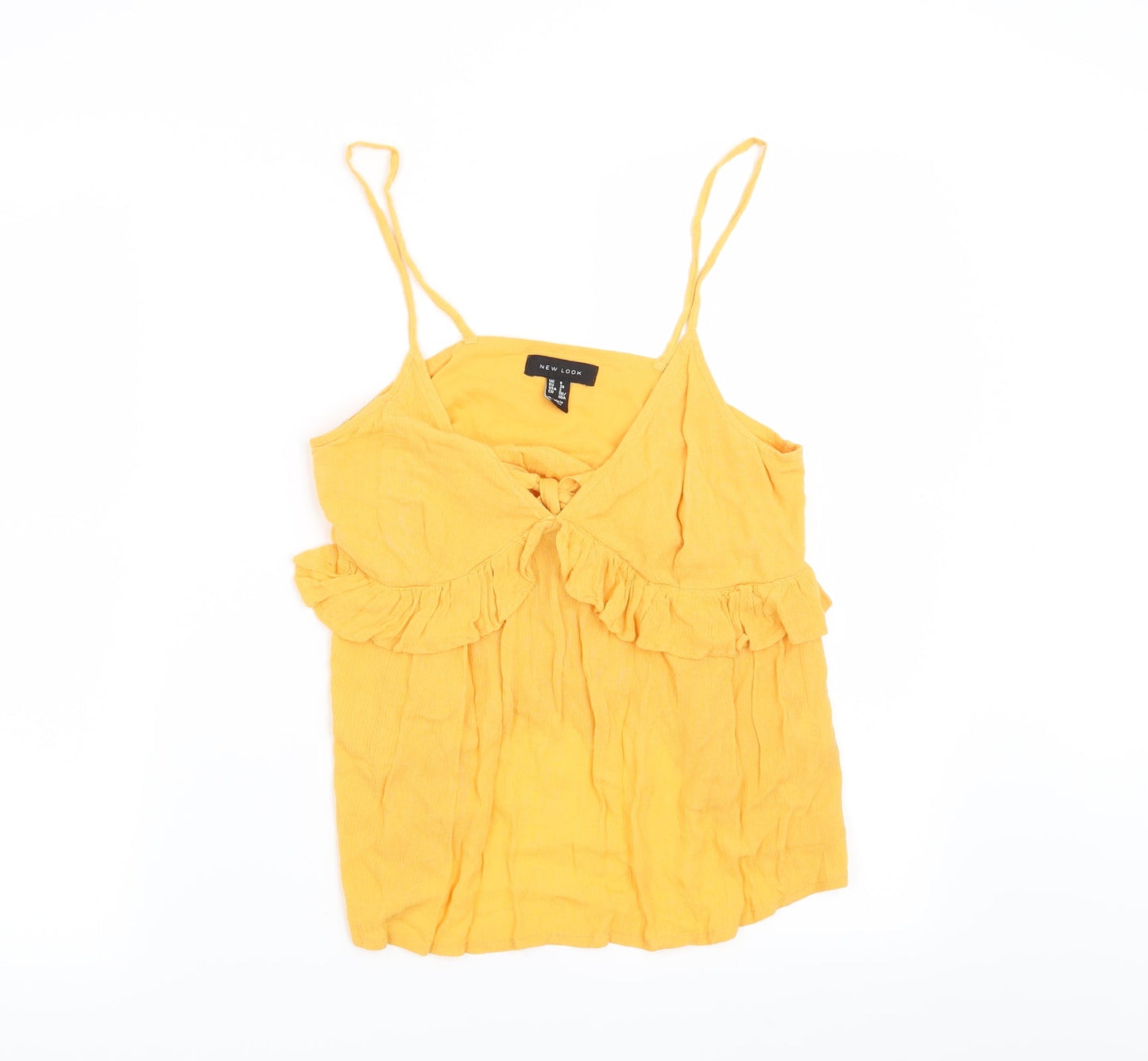 Womens UK Size 6 New Look Orange Basic Blouse