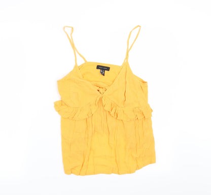 Womens UK Size 6 New Look Orange Basic Blouse