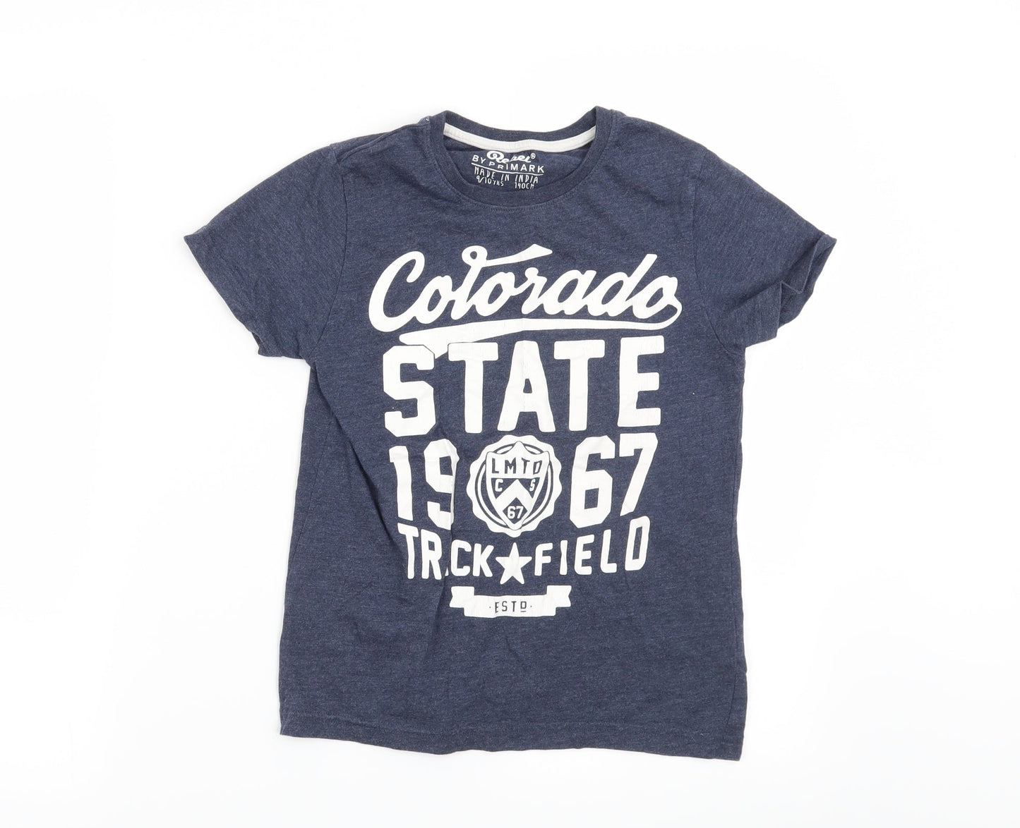 Rebel Boys Blue   Basic T-Shirt Size 9-10 Years  - Colorado
