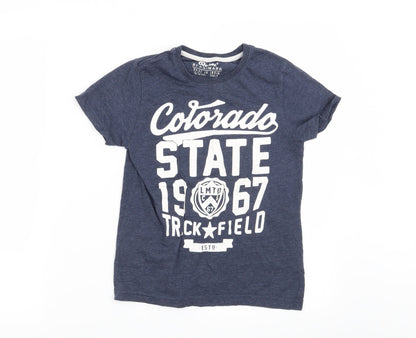 Rebel Boys Blue   Basic T-Shirt Size 9-10 Years  - Colorado