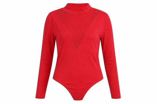 Womens UK Size 12 Boohoo Red Basic Blouse