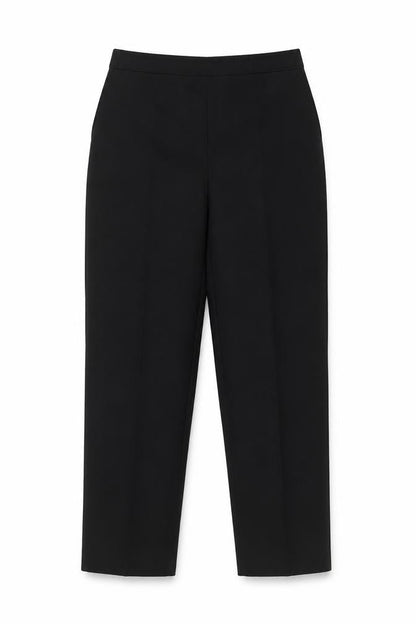 Womens UK Size 14 Preworn Regular Fit  Black Trousers